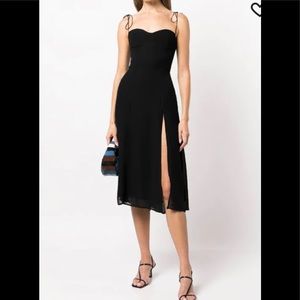 Reformation Juliette Dress Black